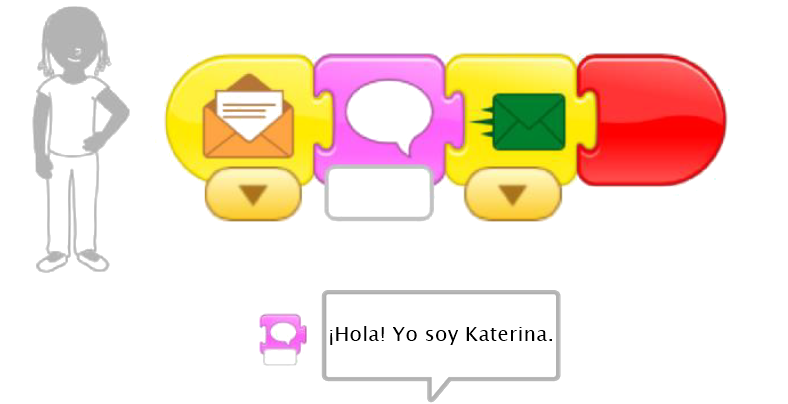 Capturado de pantalla del script del personaje niña 1